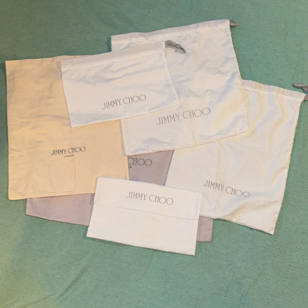 Jimmy Choo Assorted Dust bag bundle 6 pieces